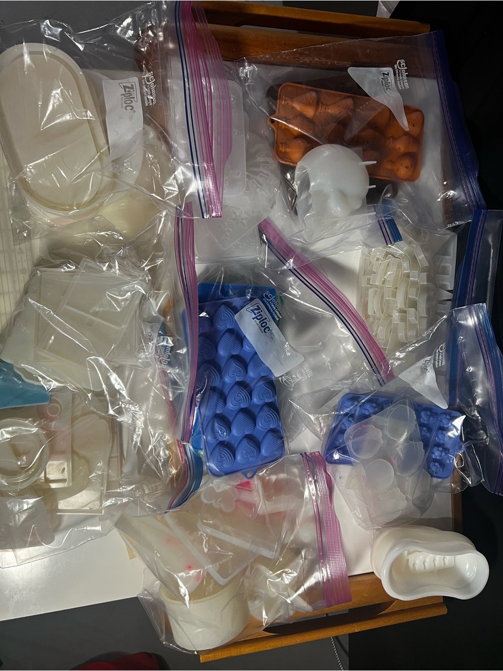 Used Mixed Silicone Molds and Soap/Candle Molds - Huge Lot